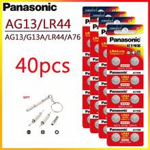 Panasonic 10-50 pieza(s) Batería AG13 A76 LR44 357 SR1154 SR44 LR 44 1.5V Alcalina para reloj, calculadora, juguete, pila tipo botón