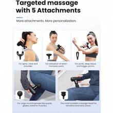 Mini Massage Gun Q2 Pocket-Sized Deep Tissue Massager Gun Portable Percussion Muscle Massager Gun Ultra Small And Quiet Muscle Massage Gun With Carry Case For On The Go Usage Black - Black1 - View 8
