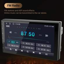 Haudio 2+64GB Android 13 Double Din Car Stereo Wireless Apple Carplay Android Auto 7 Inch Bluetooth Touchscreen Car Radio GPS Navigation HiFi WiFi FM Backup Camera