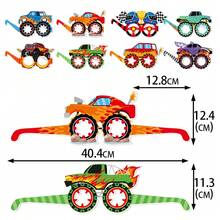 Birthday Party Decoration Off-Road Vehicle Birthday Pennant Flag Banner Monster Truck Spiral Hanging Decor,Christmas - 1set/bag - View 9