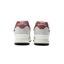 New Balance  U574KBR - Grey White Pale red - View 5