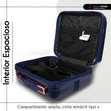 Neceser Maletin Reforzada Cosmetiquera Organizador Manoviaje - Azul - Ver 4