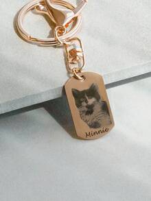 Customized Dog Keychain, Personalized Photo, Pet Memorial Gift For Parents, Cat Keychain, Personalized Dog Photo Decor, Custom Portrait, Valentine's Day Gift, Customized Dog Decor, Christmas Gift, Reusable, Colorful, Modern, Pet Loss Sympathy Gift - Multicolor - View 11