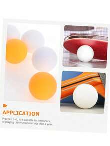10 Portable Training Ping Pong Balls, Yellow/White Ping Pong Balls, Lightweight Seamless Bag, Suitable For Party Carnival Games. Throwing Games, Entertainment, Decoration, Handcraft Activities (Yellow 5, White 5) - Multicolor - View 5