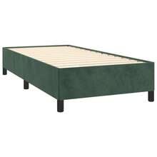vidaXL Giroletto Senza Materasso Verde Scuro 80x200 Cm In Velluto - Green - View 3