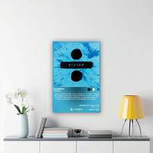 Ed Sheeran ÷ Divide Poster 1 Frame 24*36inch Music Canvas Poster Wall Art For Bedroom Decor Bar Office Room Decor Gift - Beige - View 2