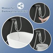 ROVOGO LED Duschpaneel mit Armatur, 5 Funktionen Duschsäule mit Einhebelmischer, Wasserfall, Regendusche, Massagedusche, Wanneneinlauf und Handbrause, Duschpaneele Komplett aus Edelstahl Gebürstet - 1(1)	 Schwarz mit Temperaturanzeige - Übersicht 6