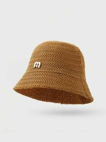 1 件女士夏季渔夫帽，针织镂空渔夫帽遮阳防紫外线，适合夏季户外 - MZ1572 - 查看 17