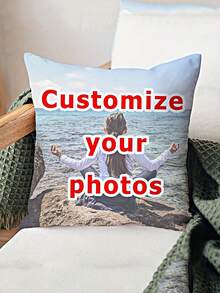 Customizable Pillowcase - Single-Sided Printing, 45cm/17.7 Inches, Suitable For Living Room Or Bedroom Decor, Machine Washable, Zipper Design, Knitted Fabric, Polyester Material - Multicolor - View 12