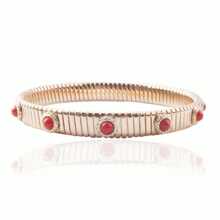 Bohemian Metal Spring Chain Copper Bracelet For Women, Fashion Jewelry Gift For Vacation