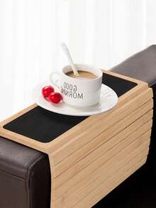 Wooden Sofa Armrest Tray Is Suitable For Flexible/Foldable Sofas. Sofa Armrests Are Perfect For Storing Drinks, Snacks, Remote Controls, Or Mobile Phones. Large Armrest Tray Suitable For Sofa Armrests - Multicolor - View 3