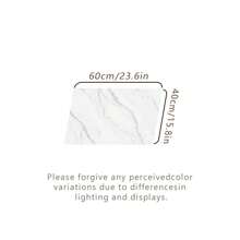 1pc Black & White Marble Pattern Kitchen Mat - Washable Nylon Carpet, Anti-Slip Heat Insulation Absorbent Easy To Clean, Minimalist Nordic Style, Suitable For Entryway, Laundry Room, Table, Pet Feeding, Modern & Fashionable, Ideal Gift