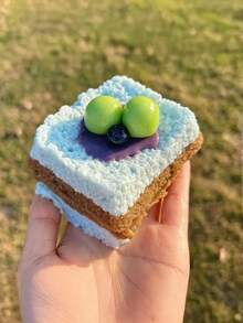 1pc Soft & Cute Strawberry Toast Squeeze Toy, Multi-Layer Detachable Design, Soft Texture, Stress Relief Toy, Taba Squeeze Toy, Realistic Food Toy For Kids, Finger Toy, Office & Travel Stress Relief Toy, Suitable For Children, Teens And Adults, Children's Gift, Children's Toy, Girls' Toy - 多顏色 - 查看 6