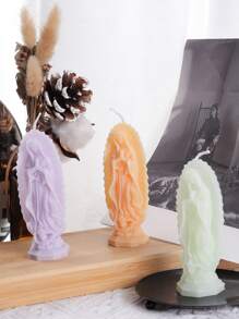 1pc Virgin Mary Scented Candles,Aesthetic Paraffin Soy Wax Candle Gift,Candel Light,For Family Bedrooms, Birthdays, Weddings, Spring,Wedding Decor,Home Decor,Gift Idea For Her Him Adults,For Wedding Season, Mother's Day Creative Premium Gift