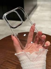 1pc Ultra Clear Crystal-Like Phone Case, Minimalist Hard PC Shell Compatible With IPhone 11/12/14/13/12/14/15/16 Pro Max/IPhone 16E