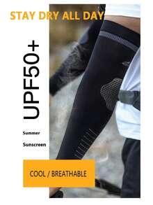 Summer Ice Silk Protective Arm Guard Men's Outdoor Sports Driving Cycling Ice Sleeve Fishing Shade Breathable Sleeve - Multicolor - View 2