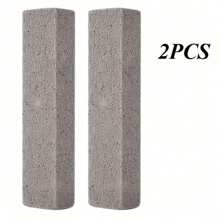 2 piezas Piedra pómez con mango reemplazable, limpiador de inodoro, quitador de anillos de agua dura para baño/piscina/cocina/limpieza del hogar