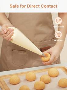 100 pièces Sac de glaçage triangulaire jetable - Pour la décoration de gâteaux, biscuits, cupcakes et accessoires de dessert DIY, nécessités de cuisine et de restaurant