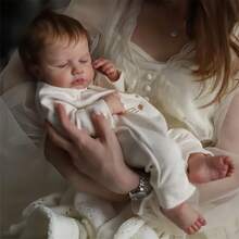 Muñecas bebé renacidas de 20 pulgadas, realistas, de cuerpo suave, para niñas, bebés recién nacidos realistas, parecen bebés de verdad, hechas a mano, como regalo para niños. - Multicolor - Ver 6