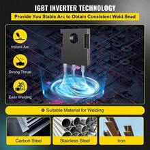 110V 315AMP Mini IGBT ARC Welding Machine Inverter  MMA Electric Welder Stick,Mini Stick Welder Portable,Large LED Display With Inverter DC Hand Welding Household, Arc Force Quick ARC Starting And Over-Heating Protection,With Electrode Holder, Work Clamp, Input Power Adapter Cable And Brush