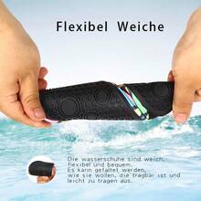 Women's Low-Top Blue Butterfly Design Swimming Fitness Water Shoes, Elastic Fabric Upper, TPR Sole, Summer Holiday Style