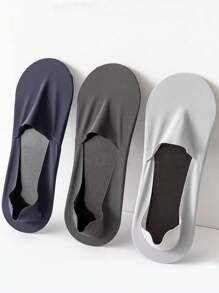 1/5/7 pares de calcetines casuales invisibles y transpirables para hombre, de colores múltiples, de corte bajo y con silicona antideslizante, para primavera/verano