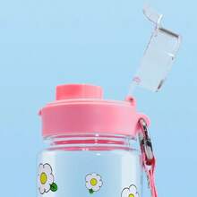 Miniso Minion Flower Series Drawstring Snap-Lid Plastic Cup 640mL/21.64oz, Cute And Portable, Everyday Durable(1 PC) - Pink - View 8