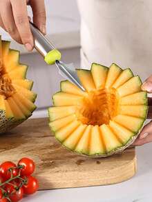 1pc/4pcs Stainless Steel Watermelon Ball Scooper,Stainless Steel Fruit Carving Set,Ice Cream Scoop, Multi-Functional Fruit Ball Carver,Professional 3 In 1 Watermelon Cutter Fruit Carving Tool,Ball Digger,Fruit Core Extractor,Carving,Scoop Remover,Fruit Platter Tools,Kitchen Small Tool