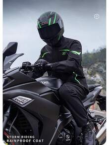 1set Fashionable Thickened Full Body Rain Coat Suit Rain Coat & Rain Pants Set Waterproof And Windproof Rain Jacket For Outdoor Activities, Rain Coat For Men And Women, High Quality Raincoat Rain Poncho Multi Functional Rain Coat Cycling Traveling Climbing Breathable Raincoat Insulation, Galentines, Puppy, Carnival, Party Decorations, Spring Summer Picks, Brides Maid Gifts, Room, Bedroom Decor, Bedroom Decor, Beach, Travel, For Men, For Women, Vacation,Cute Stuff - Multicolor - View 27