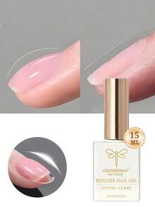 COLOURSMILE 15ml 透明指甲油 指甲强化凝胶延长凝胶底油 瓶装 可浸泡 UV LED 凝胶指甲延长 - 無色 - 查看 12