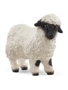 1pc Ranch Animal Figurine With Horn, Sheep Decoration Model, Static Desktop/Home Decor - Multicolor - View 5