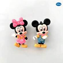 Disney Imanes de nevera de Mickey y Minnie de dibujos animados de Disney, figuras hechas a mano de Donald y Daisy - Lindos, de colores mixtos, de material PVC. Decoraciones de fiesta con imanes fijos. Perfectos como regalos para amigos, fiestas y graduación.