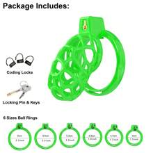Yithuet Cobra 16 Male Chastity Device Cock Cage Hollow Breathable Penis Cage For Men With 6 Sizes Rings Seamless Resin Material SM Products Adults Sex Toys