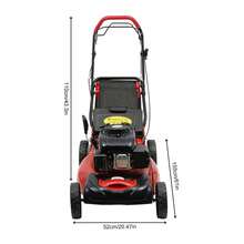Futchoy 1.6L Self-Propelled Gas Lawn Mower 140CC 4-Stroke Single Cylinder Gasoline Mower - Red - View 3