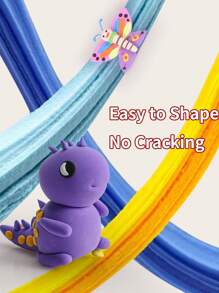 36/24/12 Colors Air Dry Modeling Clay Set, Non-Stick DIY Sculpting Magic Clay With Tools, Ultra-Light Creative Art & Craft Colored Clay Toy Gift, Suitable For Birthday, Halloween, Christmas And Mother's Day