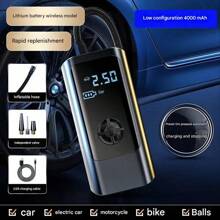 Inflador de neumáticos portátil, compresor de aire portátil para neumáticos de automóvil, bomba de neumáticos recargable, inflado rápido con manómetro digital y luz LED para automóvil, bicicleta, motocicleta e inflador de balones