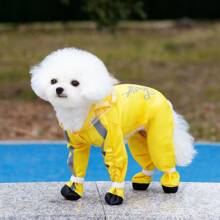 New Spring/Summer Pet Clothing - Cat Shirts, 4-Leg Raincoat With Rain Boots For Cats And Small Dogs, Animal Costumes, Clothing With Leash Attachment, Rainproof 4-Leg Suits For Pets