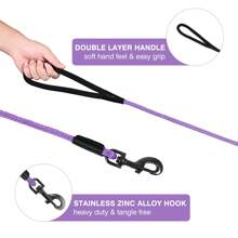 1pc Heavy Duty Dog Leash Nylon Long Lead Obedience Recall Training Check Cord Lead 15ft 30ft 50ft Long Rope Leash Great For Training Play Camping Backyard And Swimming