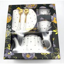 NEW In Box Sealed Grace Teaware Fine Porcelain Tea Time Gift 7PC Set - 1 - View 9