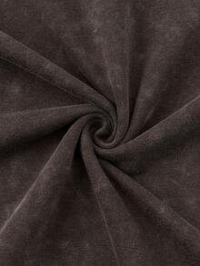 Shwiy Men's Street Casual Washed Sleeveless Top With Retro Ramen Print, Slim Fit Cartoon Letter Minimalist Stylish Leisure - Coffee Brown - View 8