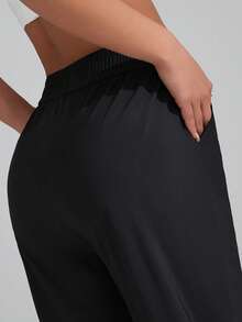 新款带口袋运动休闲裤，女装