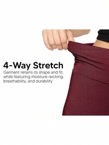 STRETCH IS COMFORT Women's And Plus Size Scoop Hem Flare Mid Length Skirt With Pockets | S-5X - Light Pink - 查看 8