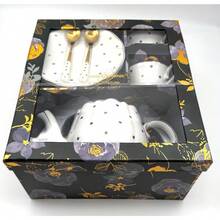 NEW In Box Sealed Grace Teaware Fine Porcelain Tea Time Gift 7PC Set - 1 - View 10