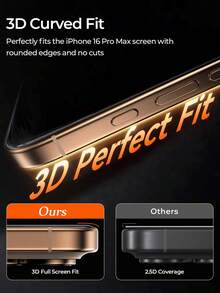 4pcs Tempered Glass Screen Protector Compatible With IPhone 17/16/16e/7/8 Plus/X/XR/XS Max/15/13/11/12/14 Pro Max/Mini, Anti-Scratch, Screen Protection - Clear - View 3
