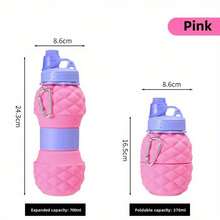 1pc Portable Water Bottle With High Temperature Resistance - Pink - View 4