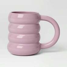 14oz Stoneware Artisan Mug Purple -Coffee Cup, Microwave & Dishwasher Safe, Dorm Room Essential - סגול ארגמן - ראה 1