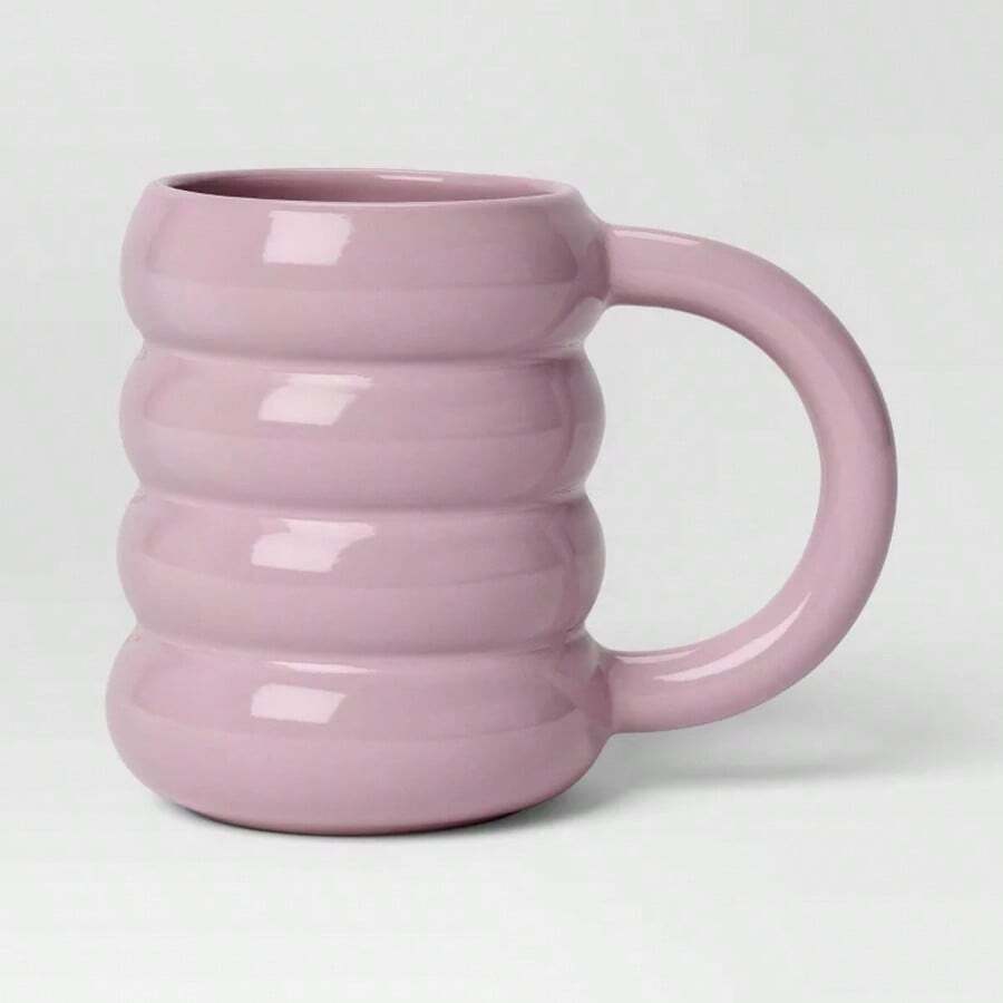 14oz Stoneware Artisan Mug Purple -Coffee Cup, Microwave & Dishwasher Safe, Dorm Room Essential - סגול ארגמן - ראה 1
