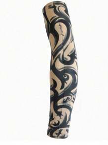 8pcs Tattoo Sleeves - Seamless, Breathable Arm Covers For Cycling & Driving | Sun Protection & Cooling Nylon Fabric Sleeves Cover Arms Fake Tattoo