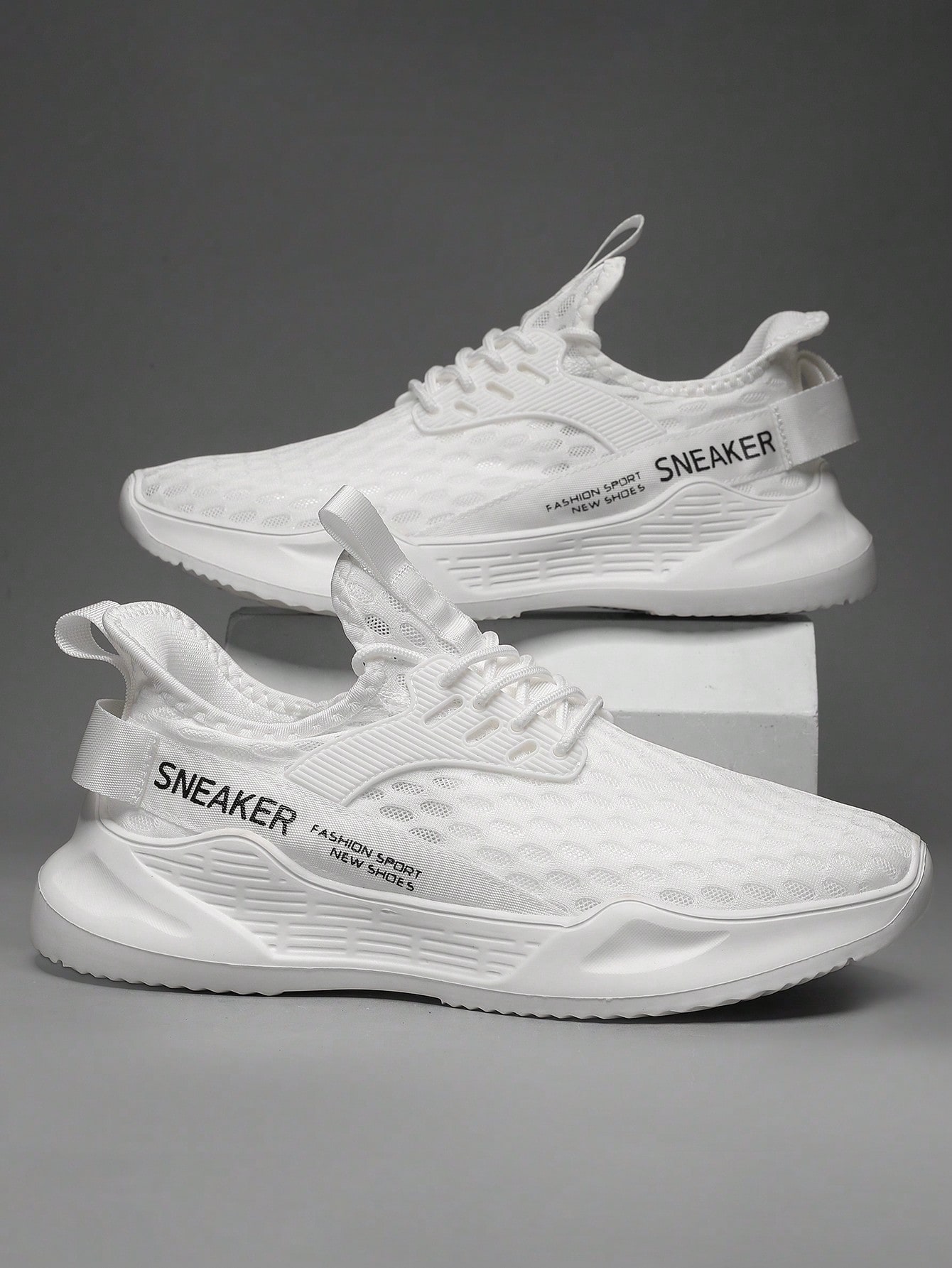 زوج من أحذية المشي للرجال، أحذية كاجوال مريحة مصنو...