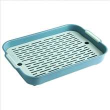 1 件双层方形 PP 材质宠物厕所，可拆卸可洗，适合兔子、豚鼠等小型宠物，四季使用 - 彩色 - 查看 6